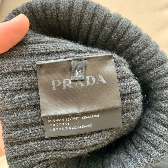 PRADA MEN AND WOMAN CASHMERE HAT (Size M) - Picture 4 of 6